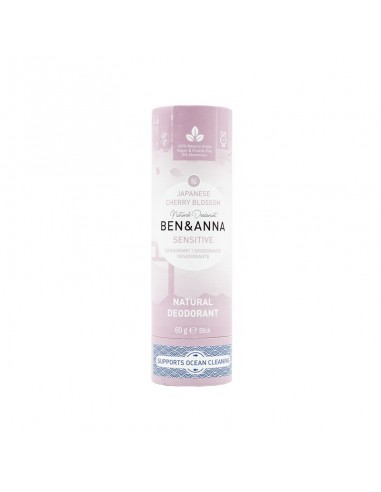 Desodorante Sensitive - Flor de cerezo japonés sin plástico 60 g - Imagen 1