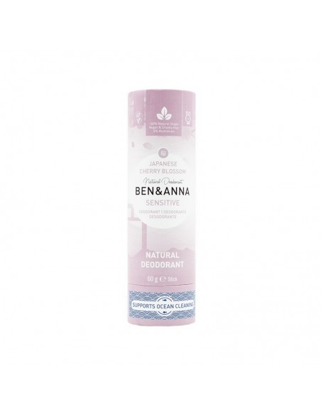 Desodorante Sensitive - Flor de cerezo japonés sin plástico 60 g - Imagen 1