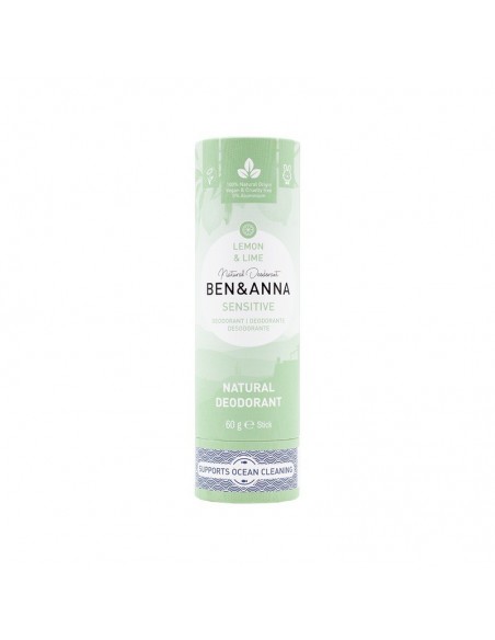 Desodorante Sensitive - Lima y limón sin plástico 60 g - Imagen 1