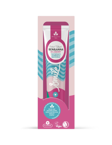 Dentífrico Baya silvestre con flúor Ben & Anna tubo 75ml - Imagen 1