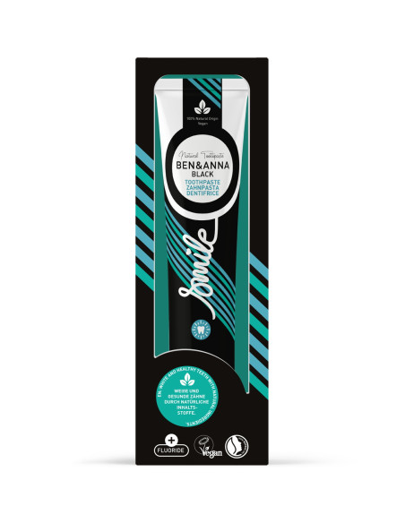 Dentífrico Black con flúor Ben & Anna tubo 75ml - Imagen 1