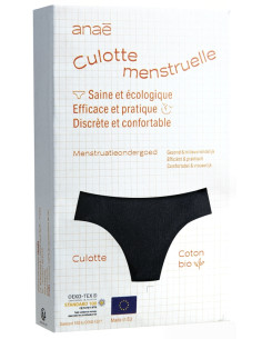 Braga de menstruación Panty color negro Anaé flujo regular - Imagen 2