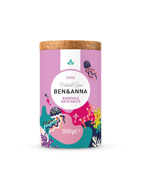 Sales de baño Rosa Ben&Anna 300 g - Imagen 1