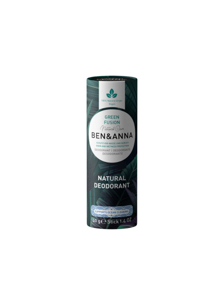 Desodorante Green Fusión envase de cartón (sin plástico) 40 g - Imagen 1
